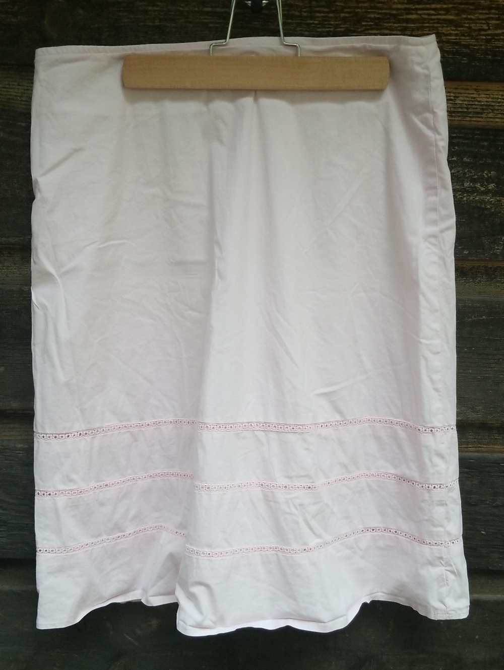 Suzy Shier Skirt Pale Pink Eyelet 7/8